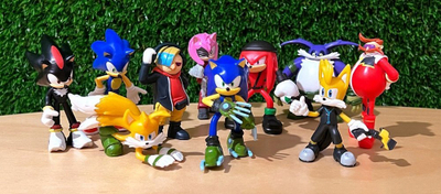 Figurina aksioni Sonic Prime Deluxe Box Series 1, set me 6 copë, personazhe të përziera, shumëngjyrëshe