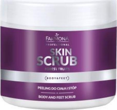Skrab trupi dhe këmbësh Farmona Professional Body and Foot Scrub, 500g, aromë fruta pylli