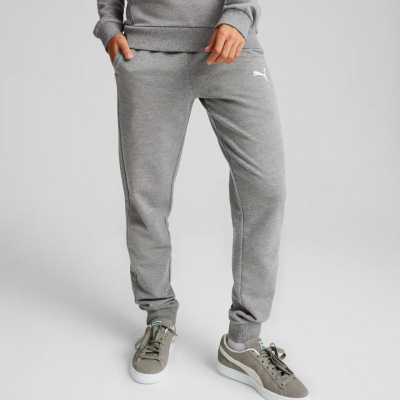 Спортски панталони Puma Team Goal Casuals W, памук, за жени, сиви