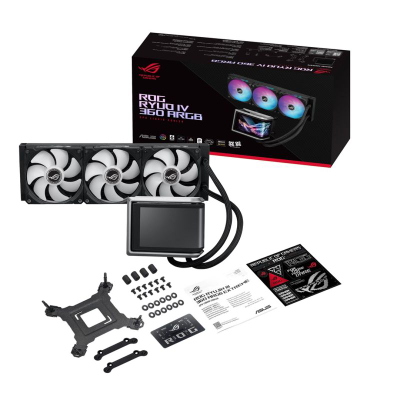 Ftohës uji CPU Asus ROG Ryuo IV 360 ARGB, 360mm, ARGB, i zi