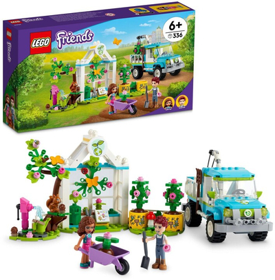 Set lodër LEGO Friends 41707 Car of tree planters, 336 pjesë