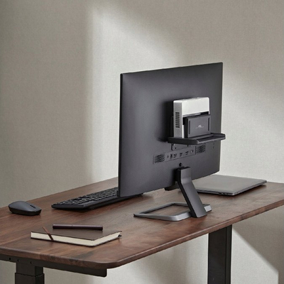 Mbajtëse Maclean MC-454 për mini PC, VESA 75 100 mm, e rregullueshme, e zezë