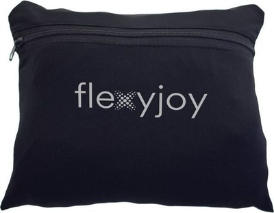 Mbulesë biçiklete Flexyjoy FJB768, elastike universale 26-29", poliestër me elastan, me zigzag bardh e zi