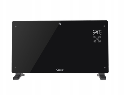 Ngrohës konvektor Geko, xham, WiFi, 2500W, i zi