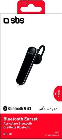 Kufje Bluetooth in-ear SBS BT310, njëanëshe, e zezë