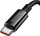 Kabllo USB Baseus P10320102114-00, USB-A me USB-C, 1 m, 100 W, e zezë