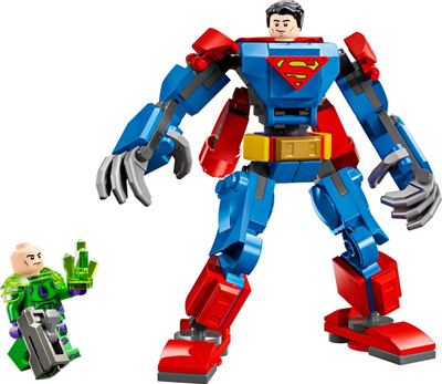 Set lego Superman Mech Vs Lex Luthor, figurina aksioni, për fëmijë, shumëngjyrësh