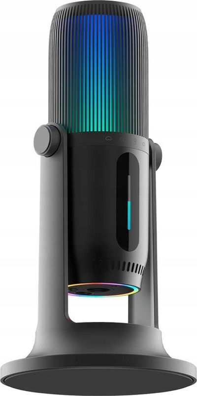 Mikrofon USB Thronmax Mdrill One Ghost RGB, 96kHz, me qëndrim tavoline, i zi