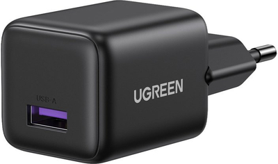 Karikues rrjeti Ugreen X518, GaN, 18W, USB A, i zi