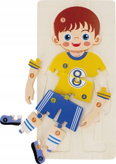 Puzzle druri Mega Creative 523413, motiv djaloshi, shumëngjyrësh
