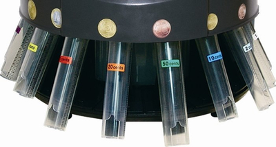 Машина за броење монети Olympia CC 202, 200 монети во минута, LCD екран, црна