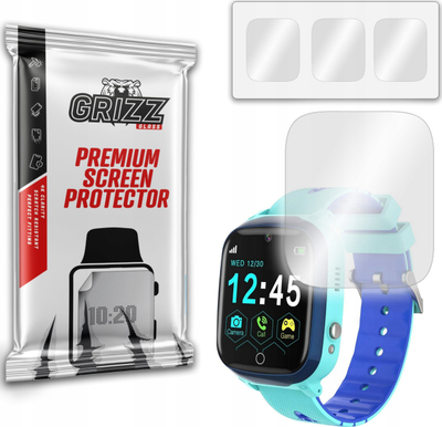 Mbrojtëse ekrani GrizzGlass Hydrogel Film, për Grizz Smartwatch Q13, transparente