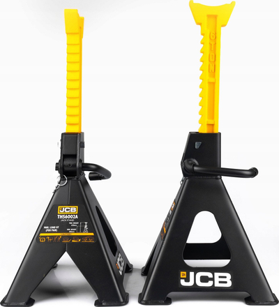 Mbajtëse makine JCB, set 2 copë, kapacitet 6T, lartësi 420-620mm, zi verdhë