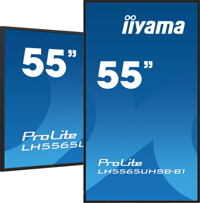 Ekran signage Iiyama LH5565UHSB-B1, 55\", 4K, 800 cd/m², Android 11, i zi