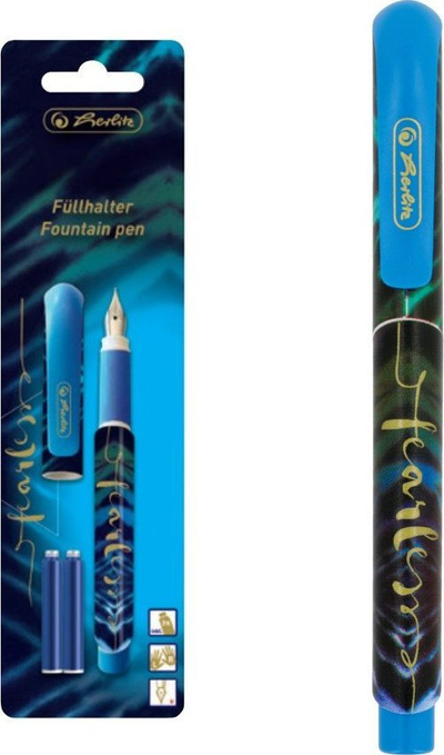Patrona për stilolaps Herlitz New Batik Fearless, bojë blu