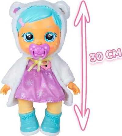 Kукла интерактивна Cry Babies Dressy 2.0 Kristal, со вистински солзи, со заменлива облека, шарена