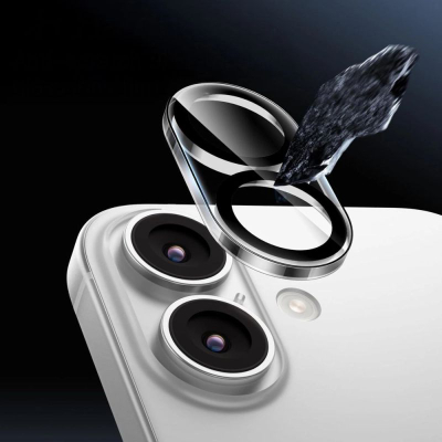Mbrojtës kamere Tech-Protect Cam Fit+ për iPhone 17, xham i fortë i temperum, transparent