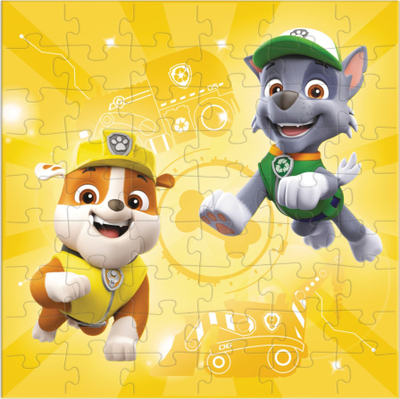 Puzzle për kalamajt Dodo Paw Patrol 3 në 1, 3 puzzle, 20 x 20 cm, shumëngjyrëshe
