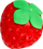 Lodër antistres MEGA CREATIVE Pressed Strawberry, e butë, e mbushur me xhel, shumëngjyrëshe