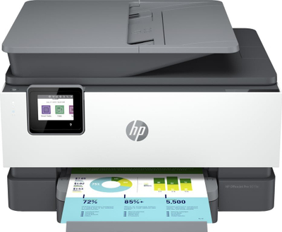 Printer multifunksion HP OfficeJet Pro 9019e, me ngjyra, wireless, gri