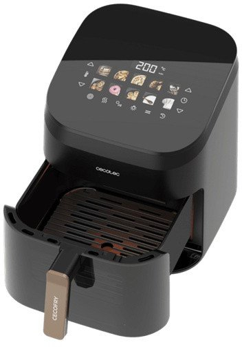 Fritezë pa vaj Cecotec Cecofry Grill Smokin 6500, 6.5L, multifunksionale, e zezë