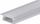 Profil LED Prescot B3775ANODA, 2m, alumini, i bardhë