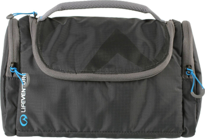 Çantë tualeti Lifeventure Wash Holdall, 25x18x12cm, me grep varës, gri