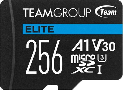 Kартичка за меморија TeamGroup Elite MicroSDXC, класа 10/ UHS-I/U3, 256 GB