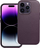 Mbrojtëse telefoni Mag Cover për iPhone 15 Plus, lëkurë eco, MagSafe, ngjyrë e errët