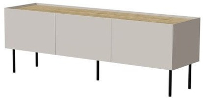 Kabinet TV Cama FELLINI, 150x40x52 cm, MDF dru, bezhë cashmere edhe lis i vajosur