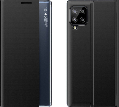 Mbulesë telefoni Samsung Galaxy A22 4G, tip libër, kapak interaktiv, e zezë