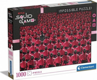 Puzzle Clementoni Impossible Squid Game, 1000 copa, për të rritur, shumëngjyrëshe