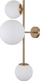 Aplik muri Netlighting Vailante, 3 drita, E27+E14, bronz i artë