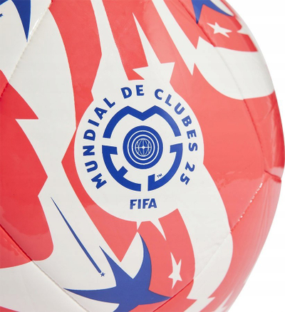 Фудбалска топка Adidas FCWC Club JD3821, издржлива, повеќебојна