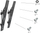 Krah montimi muri Multibrackets M Pro Tilt Arms, 400mm, set me 2 copë, i zi