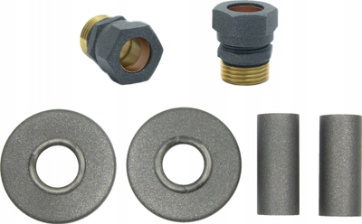 Set fshehës për radiator Varioterm Single 3/4", për tuba PEX, grafit strukturor