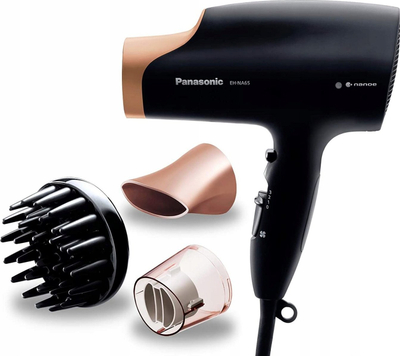 Фен за коса Panasonic EH-NA65, 2000W, 3 брзини, црн со златна боја