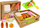 Set lodër kuzhine Lean Sport Cutting Set Hot Dog Fish, me velcro, me arkë druri, shumëngjyrësh