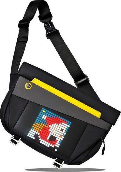 Çantë shpine Divoom SlingBag V, me ekran LED 4.7", IP68, e zezë