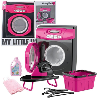 Set lodrash shtëpie LeanToys My Little Home, prallkë interaktive me drita dhe tinguj, rozë e zezë