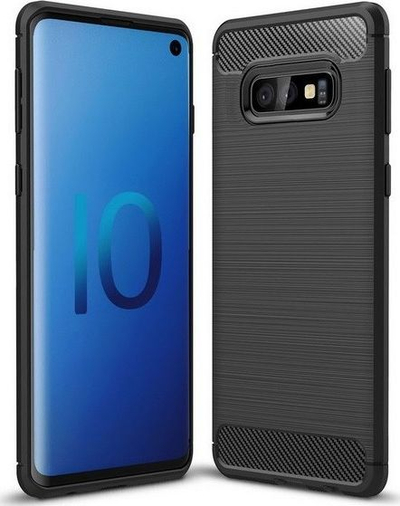 Mbrojtëse Etui Carbon për Samsung S10e, e zezë