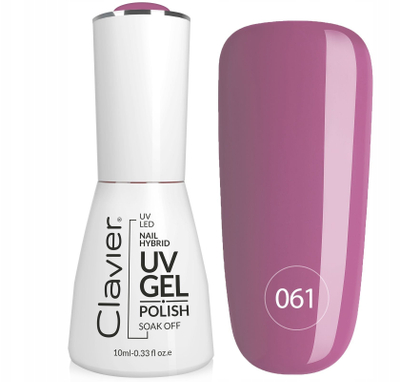 Llak xhel hibrid Clavier Luxury 061, 10 ml, UV LED, rozë