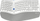 Tastierë ergonomike wireless Delux GM901D, Bluetooth 2.4G, me mbështetëse kyçesh, e bardhë