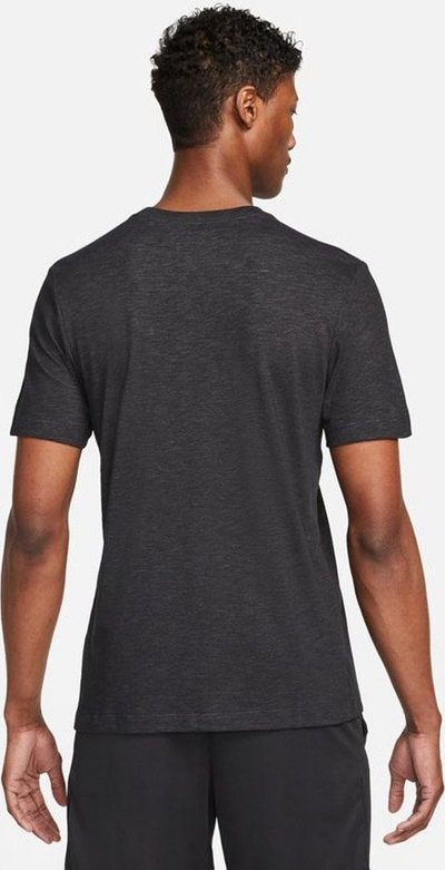 Машка блуза за тренинг Nike Dri FIT Slub, со кратки ракави, црна