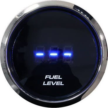 Matës niveli karburanti Auto Gauge STP3 52mm, ekran LED, 240-33 ohm, i argjendtë
