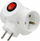 Ndarës prizash Tee Switch R-31W, 230V 16A, i bardhë