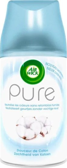 Rimbushje aromatizues ambienti Air Wick Freshmatic Pure Cotton, 250 ml, aromë pambuku, blu