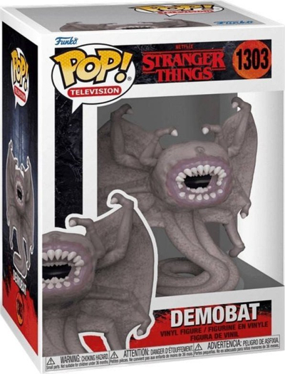 Figurë vinili Funko POP Stranger Things Demo-Bat, për koleksion, shumëngjyrëshe