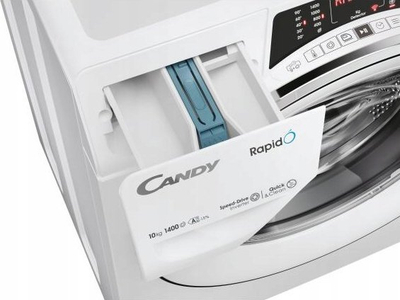 Lavatrice Candy RO 4106DWMC7/1-S, 10 kg, 1400 xhiro, e bardhë