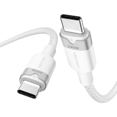 Кабел USB C во USB C Vention, 1m, 5A 240W, црн